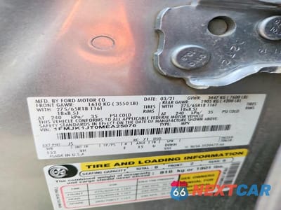 Zdjęcie 13 z 13 samochodu: 2021 FORD EXPEDITION MAX XLT VIN:1FMJK1JT0MEA25076 - miniatura
