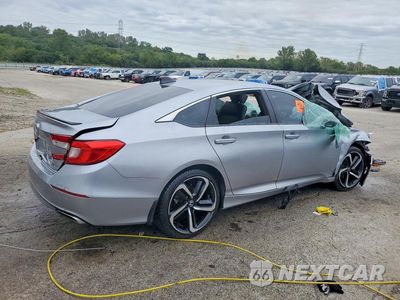 Trzecie zdjęcie samochodu z tyłu: 2021 HONDA ACCORD SPORT VIN:1HGCV1F31MA035542 - miniatura