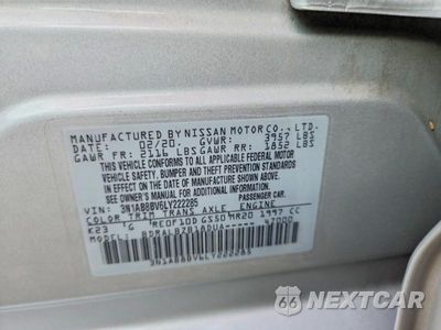 Zdjęcie 12 z 12 samochodu: 2020 NISSAN SENTRA S VIN:3N1AB8BV6LY222285 - miniatura