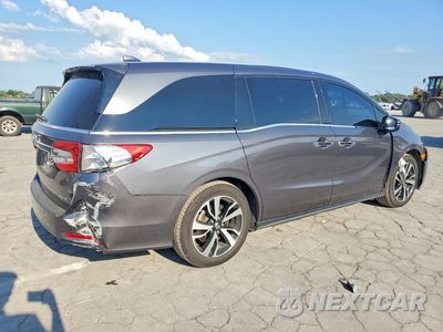 Trzecie zdjęcie samochodu z tyłu: 2018 HONDA ODYSSEY ELITE VIN:5FNRL6H98JB089548 - miniatura