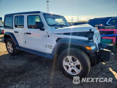 Czwarte zdjęcie samochodu z boku: 2020 JEEP WRANGLER UNLIMITED SPORT VIN:1C4HJXDN1LW269754 - miniatura