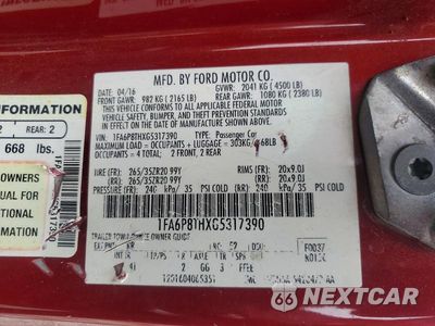 Zdjęcie 12 z 12 samochodu: 2016 FORD MUSTANG VIN:1FA6P8THXG5317390 - miniatura