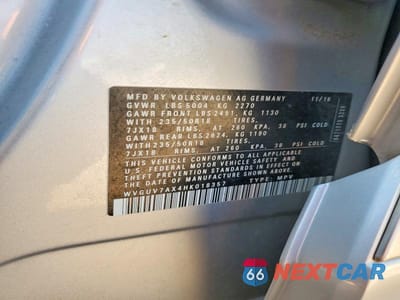 Zdjęcie 13 z 13 samochodu: 2017 VOLKSWAGEN TIGUAN SPORT VIN:WVGUV7AX4HK018357 - miniatura