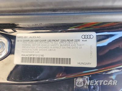 Zdjęcie 12 z 12 samochodu: 2015 AUDI A3 PREMIUM VIN:WAUACGFF3F1012160 - miniatura