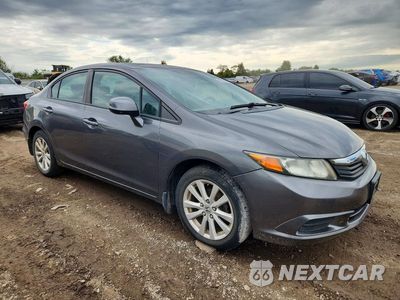 Czwarte zdjęcie samochodu z boku: 2012 HONDA CIVIC EXL VIN:2HGFB2F99CH516879 - miniatura