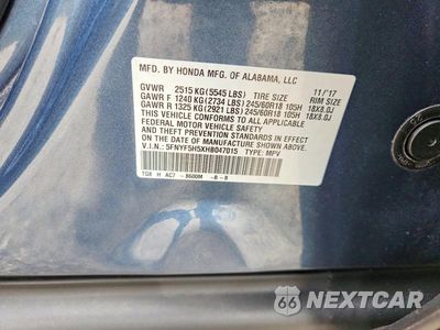 Zdjęcie 13 z 13 samochodu: 2017 HONDA PILOT EXL VIN:5FNYF5H5XHB047015 - miniatura
