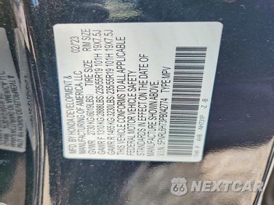 Zdjęcie 13 z 13 samochodu: 2023 HONDA ODYSSEY SPORT-L VIN:5FNRL6H73PB042774 - miniatura