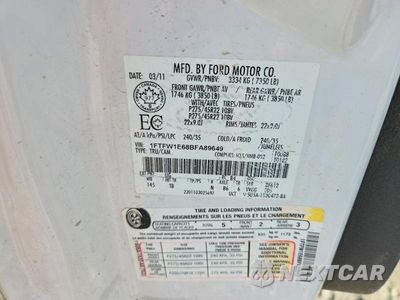 Zdjęcie 12 z 12 samochodu: 2011 FORD F150 SUPERCREW VIN:1FTFW1E68BFA89649 - miniatura