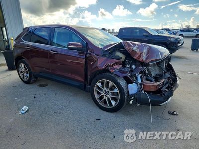 Czwarte zdjęcie samochodu z boku: 2015 FORD EDGE TITANIUM VIN:2FMPK4K92FBB71816 - miniatura