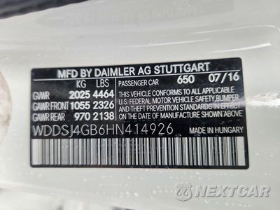 Zdjęcie 12 z 12 samochodu: 2017 MERCEDES-BENZ CLA 250 4MATIC VIN:WDDSJ4GB6HN414926 - miniatura