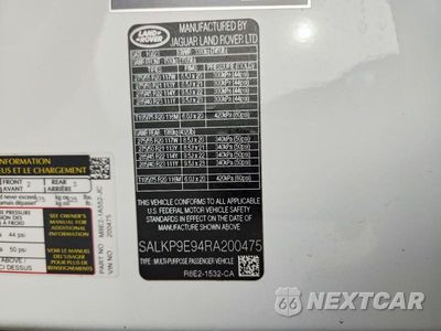 Zdjęcie 13 z 13 samochodu: 2024 LAND ROVER RANGE ROVER SE VIN:SALKP9E94RA200475 - miniatura