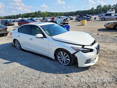 Czwarte zdjęcie samochodu z boku: 2016 INFINITI Q50 3.0T PREMIUM VIN:JN1EV7AP2GM302567 - miniatura