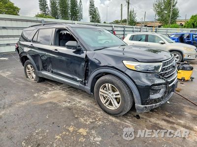 Czwarte zdjęcie samochodu z boku: 2020 FORD EXPLORER XLT VIN:1FMSK7DH6LGB74481 - miniatura