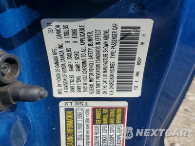Zdjęcie 12 z 12 samochodu: 2014 HONDA CIVIC EXL VIN:2HGFG3B04EH524065 - miniatura