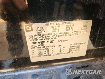 Zdjęcie 13 z 13 samochodu: 2015 GMC SIERRA K2500 SLE VIN:1GT12YE80FF118857 - miniatura