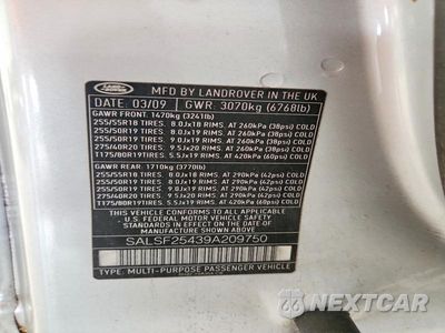 Zdjęcie 13 z 13 samochodu: 2009 LAND ROVER RANGE ROVER SPORT HSE VIN:SALSF25439A209750 - miniatura