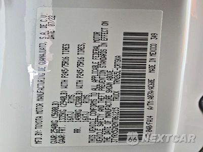 Zdjęcie 12 z 12 samochodu: 2022 TOYOTA TACOMA SR VIN:3TYRX5GN2NT061215 - miniatura