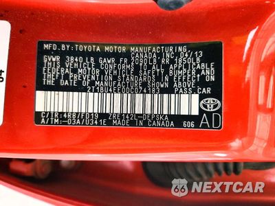 Zdjęcie 12 z 12 samochodu: 2013 TOYOTA COROLLA S SPECIAL EDITION VIN:2T1BU4EE0DC074183 - miniatura