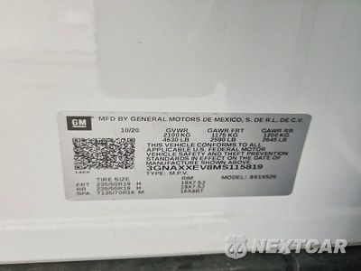 Zdjęcie 13 z 13 samochodu: 2021 CHEVROLET EQUINOX PREMIER VIN:3GNAXXEV8MS115819 - miniatura