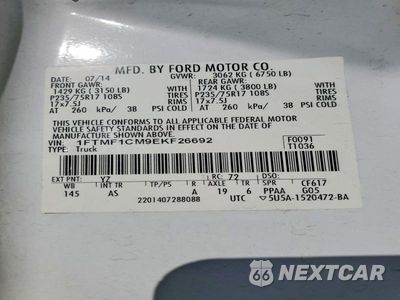 Zdjęcie 12 z 12 samochodu: 2014 FORD F150 VIN:1FTMF1CM9EKF26692 - miniatura