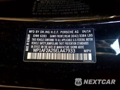 Zdjęcie 13 z 13 samochodu: 2014 PORSCHE CAYENNE VIN:WP1AF2A25ELA47933 - miniatura