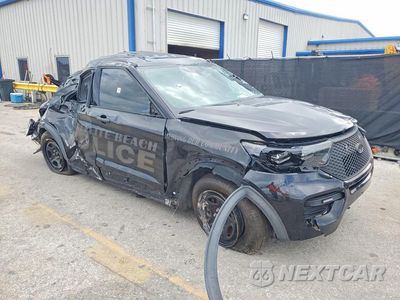 Czwarte zdjęcie samochodu z boku: 2021 FORD EXPLORER POLICE INTERCEPTOR VIN:1FM5K8AW2MNA09689 - miniatura