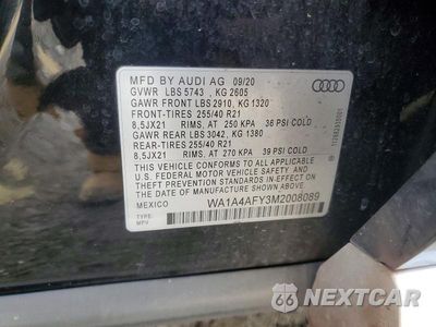 Zdjęcie 13 z 13 samochodu: 2021 AUDI SQ5 PREMIUM VIN:WA1A4AFY3M2008089 - miniatura