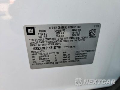 Zdjęcie 13 z 13 samochodu: 2017 GMC ACADIA SLT-1 VIN:1GKKNMLS1HZ127740 - miniatura
