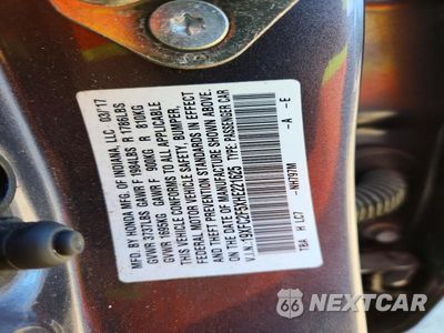 Zdjęcie 12 z 12 samochodu: 2017 HONDA CIVIC LX VIN:19XFC2F5XHE221625 - miniatura