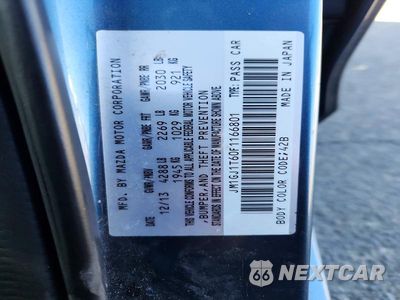Zdjęcie 12 z 12 samochodu: 2015 MAZDA 6 TOURING VIN:JM1GJ1T60F1166801 - miniatura