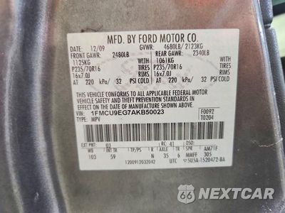 Zdjęcie 13 z 13 samochodu: 2010 FORD ESCAPE LIMITED VIN:1FMCU9EG7AKB50023 - miniatura