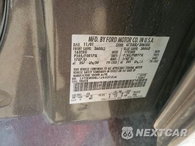 Zdjęcie 12 z 12 samochodu: 2002 FORD F150 SUPERCREW VIN:1FTRW08L72KB31356 - miniatura