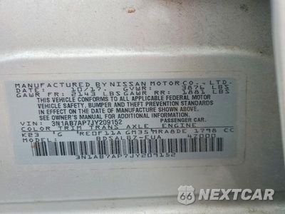 Zdjęcie 13 z 13 samochodu: 2018 NISSAN SENTRA S VIN:3N1AB7AP7JY209152 - miniatura