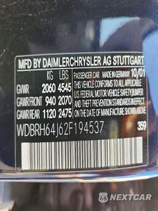 Zdjęcie 12 z 12 samochodu: 2002 MERCEDES-BENZ C 320 VIN:WDBRH64J62F194537 - miniatura