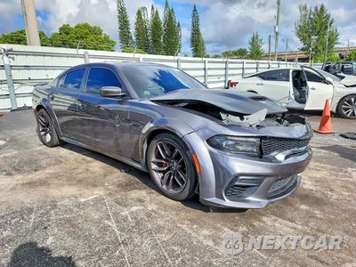 Czwarte zdjęcie samochodu z boku: 2021 DODGE CHARGER SCAT PACK VIN:2C3CDXGJ1MH529844 - miniatura