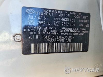 Zdjęcie 13 z 13 samochodu: 2017 HYUNDAI SONATA HYBRID LIMITED VIN:KMHE34L1XHA048017 - miniatura
