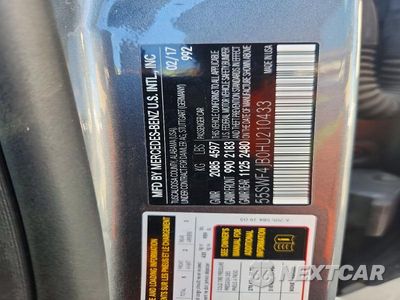 Zdjęcie 12 z 12 samochodu: 2017 MERCEDES-BENZ C 300 VIN:55SWF4JB0HU210433 - miniatura