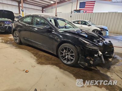 Czwarte zdjęcie samochodu z boku: 2021 TESLA MODEL 3 VIN:5YJ3E1EA7MF062170 - miniatura