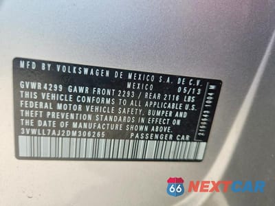 Zdjęcie 12 z 12 samochodu: 2013 VOLKSWAGEN JETTA TDI VIN:3VWLL7AJ2DM306265 - miniatura