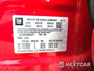 Zdjęcie 13 z 13 samochodu: 2016 BUICK ENCORE VIN:KL4CJESB7GB642472 - miniatura