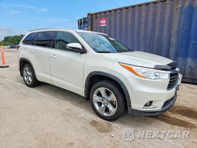 Czwarte zdjęcie samochodu z boku: 2015 TOYOTA HIGHLANDER LIMITED VIN:5TDYKRFH7FS112069 - miniatura
