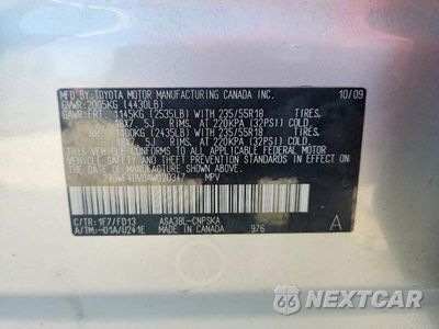 Zdjęcie 13 z 13 samochodu: 2010 TOYOTA RAV4 SPORT VIN:2T3WF4DV0AW020347 - miniatura