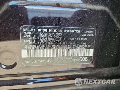 Zdjęcie 14 z 14 samochodu: 2019 MITSUBISHI OUTLANDER SEL VIN:JA4J24A59KZ038528 - miniatura