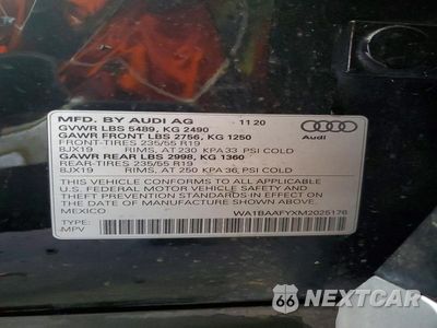 Zdjęcie 14 z 14 samochodu: 2021 AUDI Q5 PREMIUM PLUS VIN:WA1BAAFYXM2025176 - miniatura