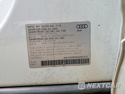 Zdjęcie 12 z 12 samochodu: 2014 AUDI Q5 PREMIUM PLUS VIN:WA1LFAFP2EA062310 - miniatura