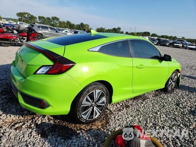 Trzecie zdjęcie samochodu z tyłu: 2018 HONDA CIVIC EXL VIN:2HGFC3B76JH350387 - miniatura