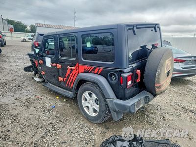 Trzecie zdjęcie samochodu z tyłu: 2021 JEEP WRANGLER UNLIMITED SPORT VIN:1C4HJXKNXMW797832 - miniatura