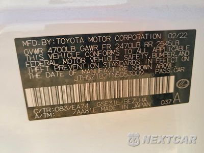 Zdjęcie 13 z 13 samochodu: 2022 LEXUS IS 350 F SPORT VIN:JTHSZ1B21N5053009 - miniatura