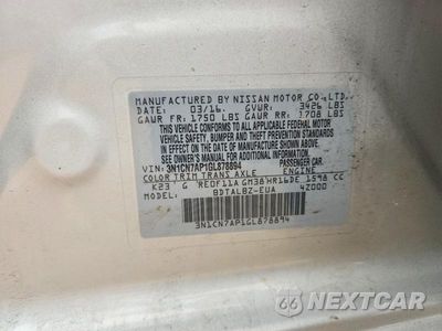Zdjęcie 13 z 13 samochodu: 2016 NISSAN VERSA 1.6 SV VIN:3N1CN7AP1GL878894 - miniatura