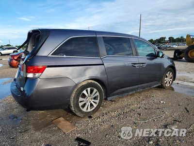 Trzecie zdjęcie samochodu z tyłu: 2016 HONDA ODYSSEY SE VIN:5FNRL5H33GB086068 - miniatura